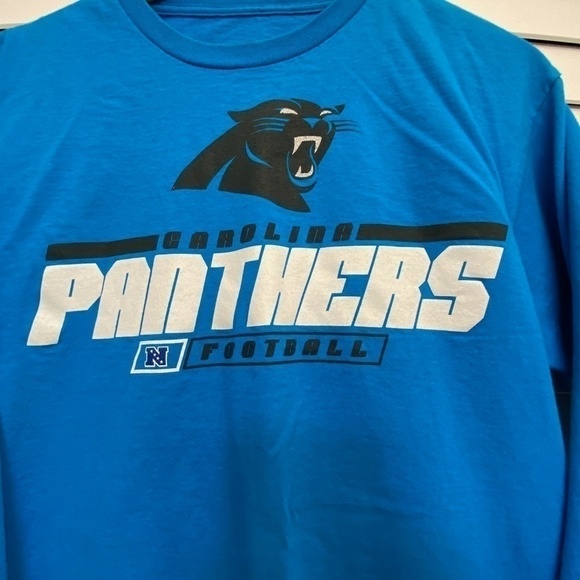 Nfl Team Apparel Carolina Panthers long sleeve T size M - Picture 2 of 5